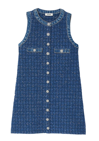 Sandro Blue Denim Dress