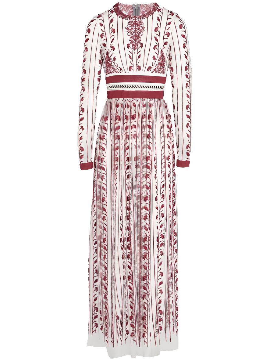 Giambattista Valli
Paisley embroidered dress