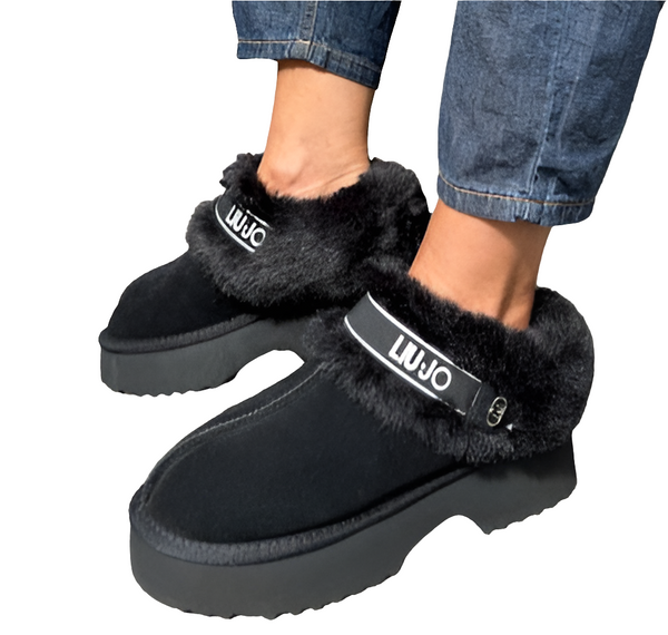Liu Jo black mules