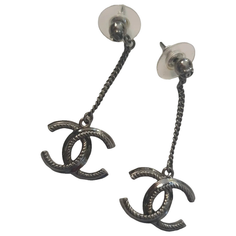 Chanel metal earrings