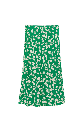 MANGO Printed long skirt