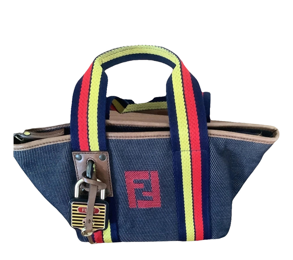 FENDI Denim Logo Bag
