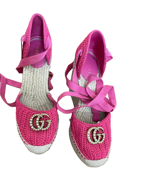 Pink GG Espadrille