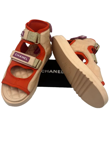 Chanel Cloth Sandals