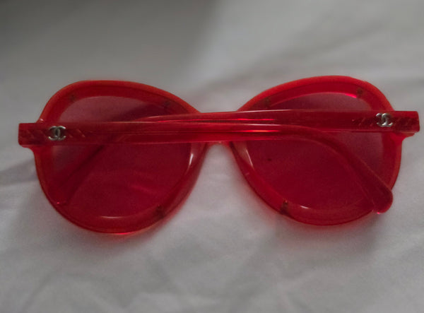 Chanel Red Sunglasses