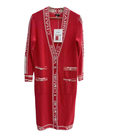 Chanel long cardigan coat