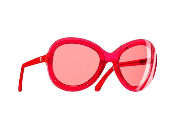 Chanel Red Sunglasses