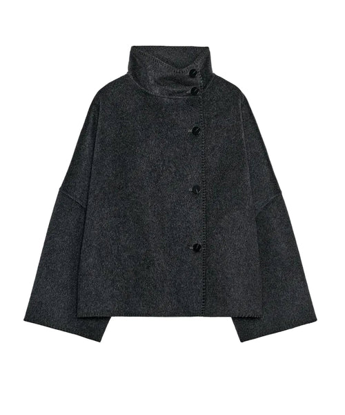 CROPPED WOOL COAT
